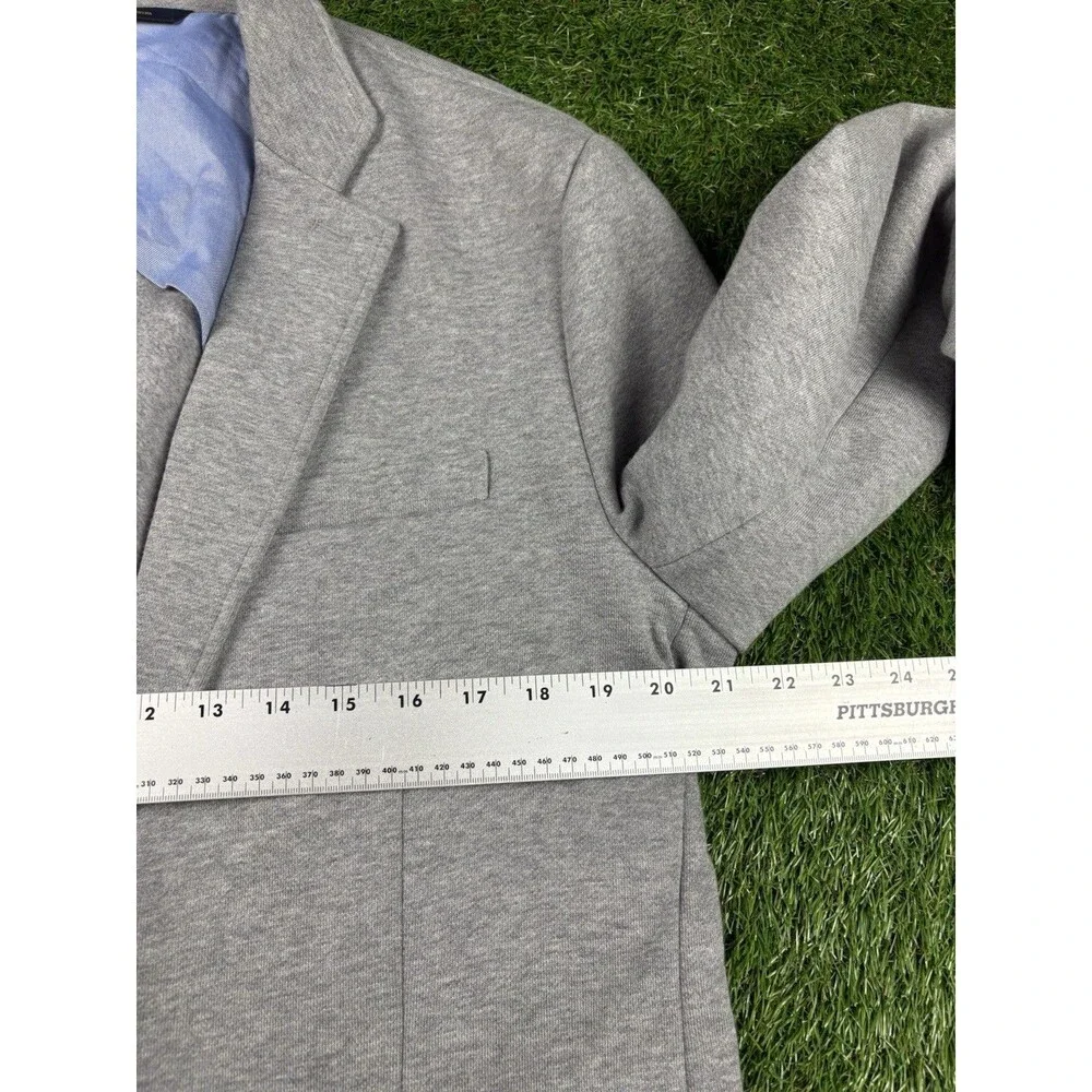 Brooks Brothers 100% Cotton Blazer Light Grey Unlined Size Large